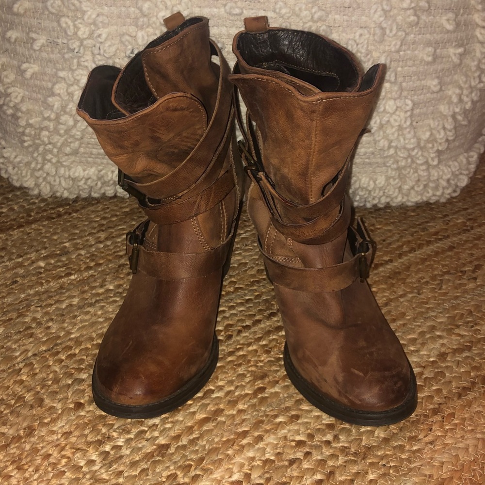 Steve Madden Heeled Brown Leather Boots